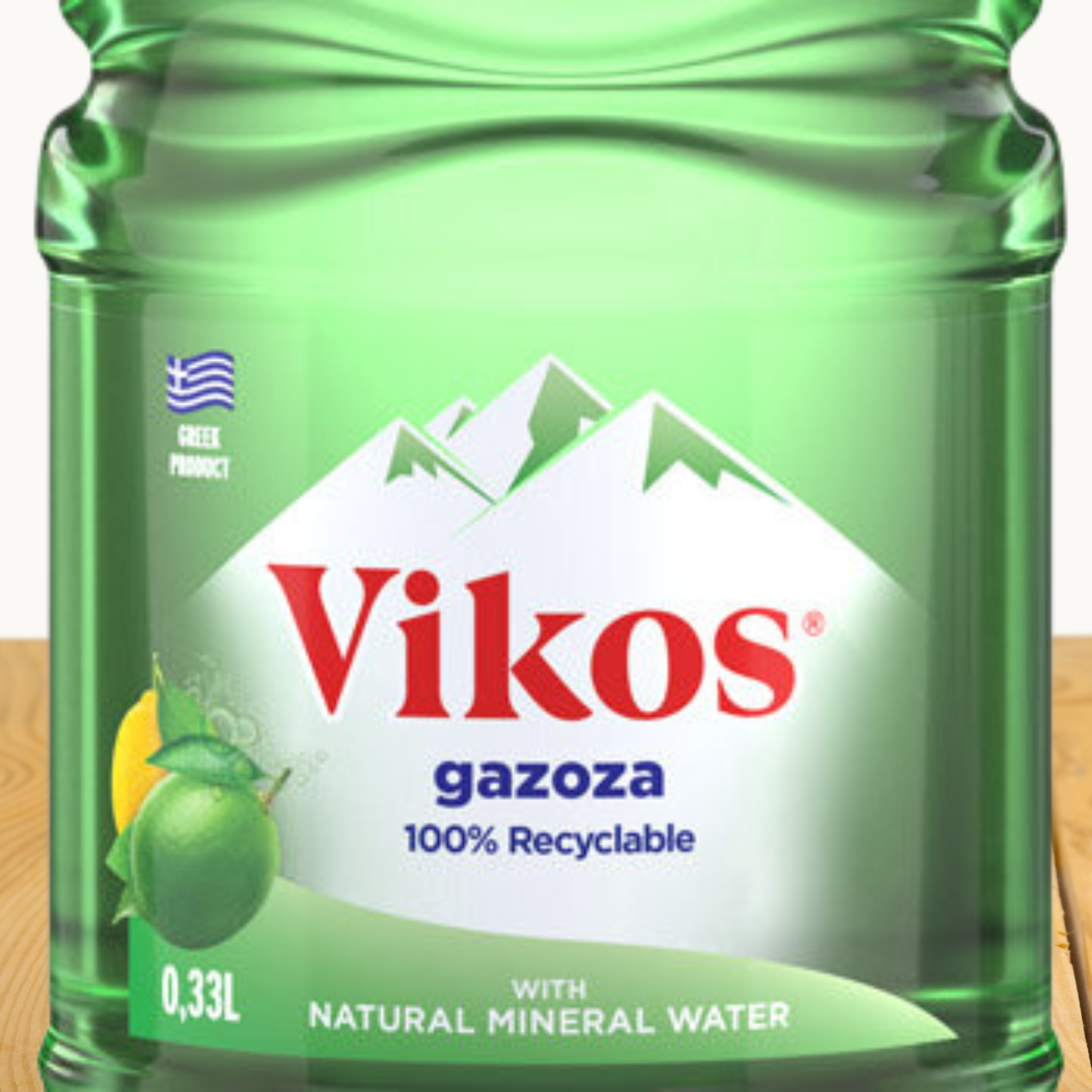 VIKOS Gazoza, in 330ml Plastikflasche