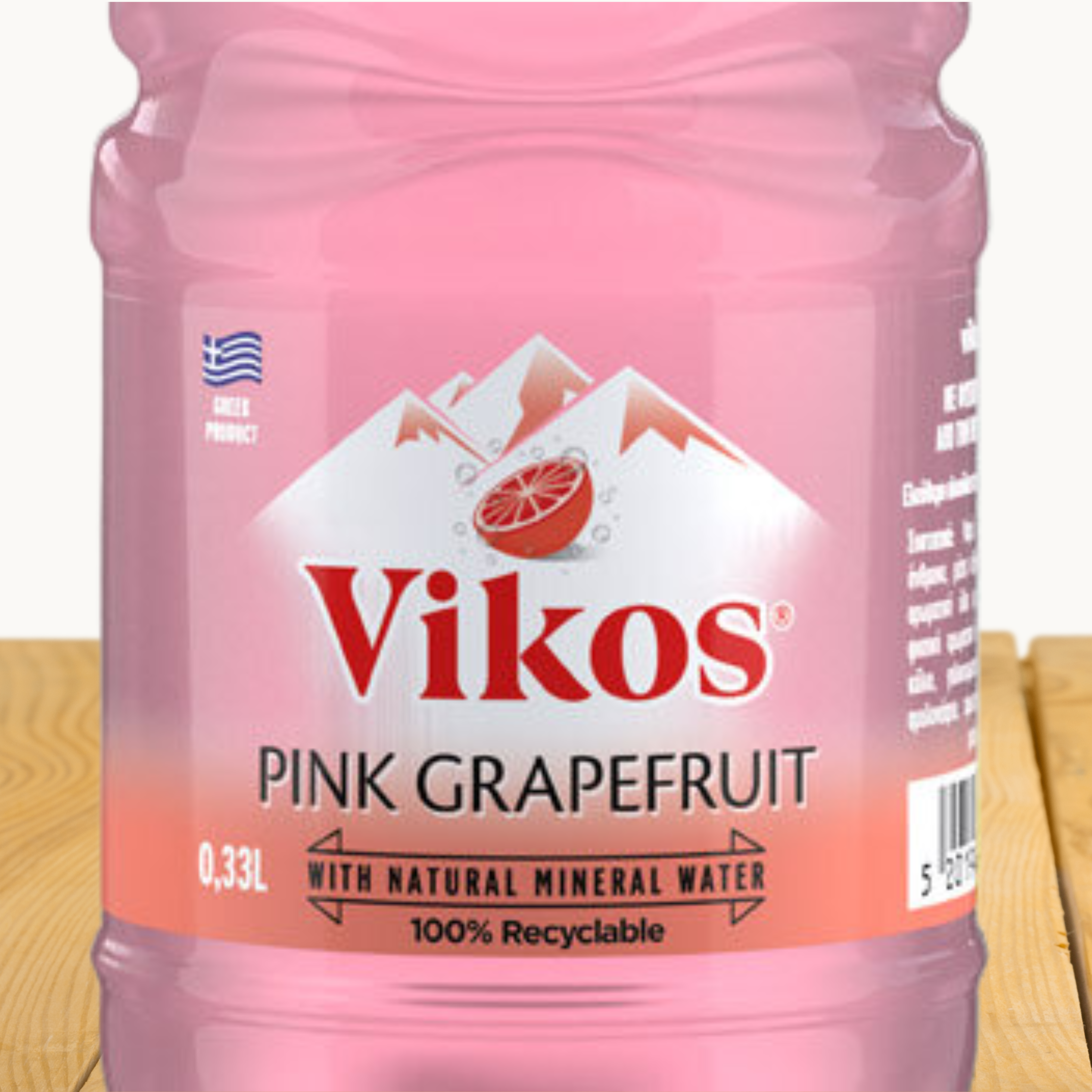 VIKOS Pink Grapefruit Limo, in 330ml Plastikflasche