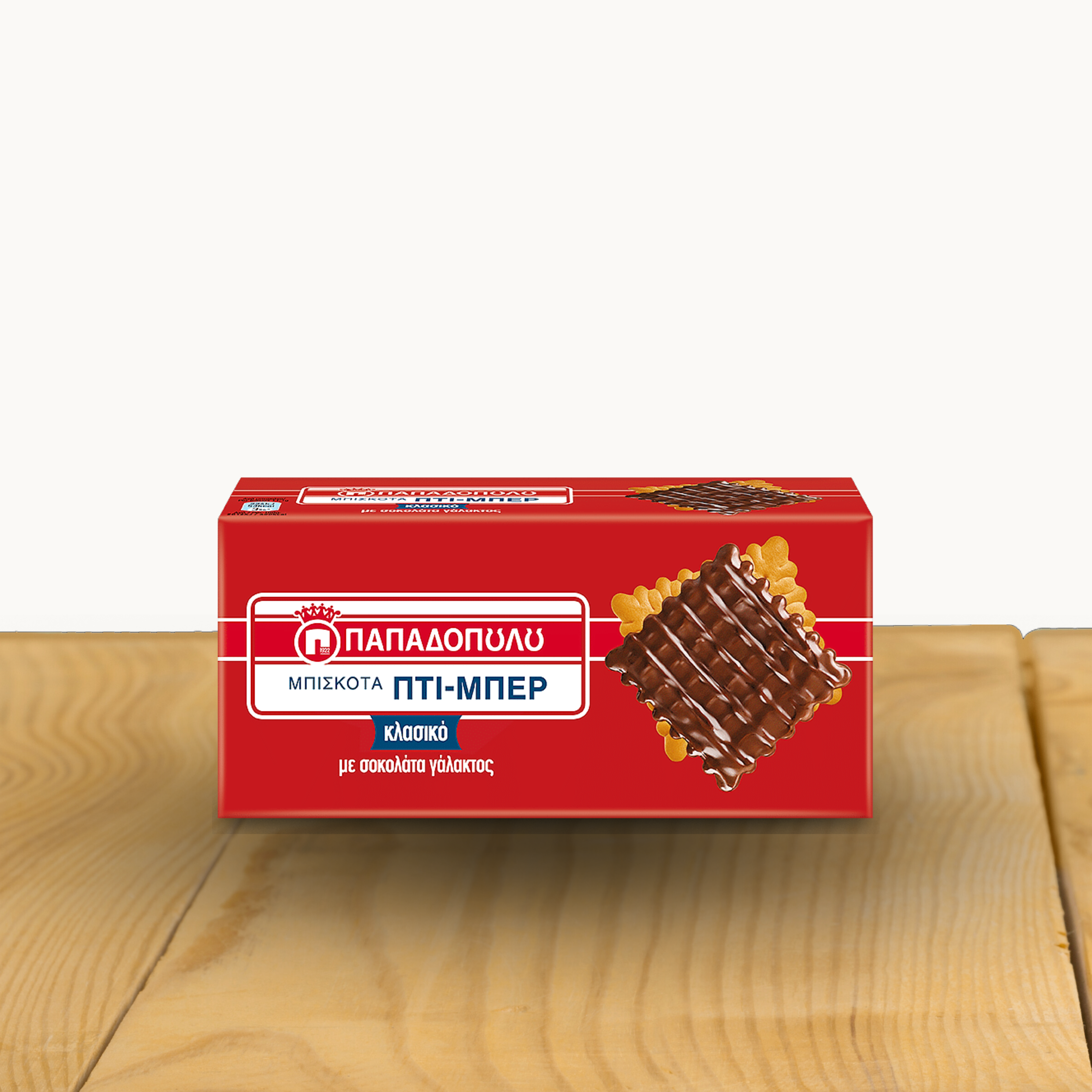 Papadopoulou Pti Ber Butter Kekse Milchschokoladenüberzug, 200g
