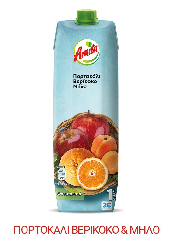 Amita Saft Orange Aprikosen Apfel 1L