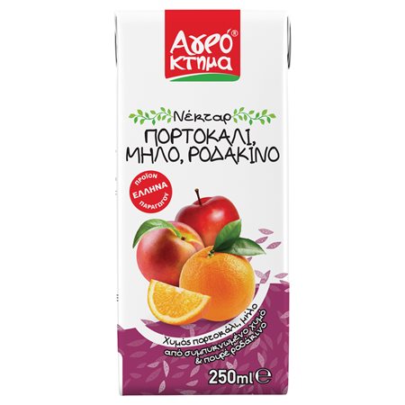 Agroktima Nektar Saft Orange Apfel Pfirsich 250ml