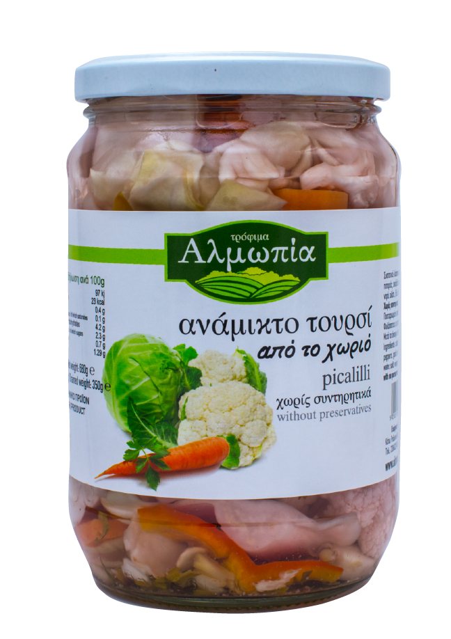 Eingelegtes Gemüse Almopia Toursi oh. Konservierungsstoffe 680 g