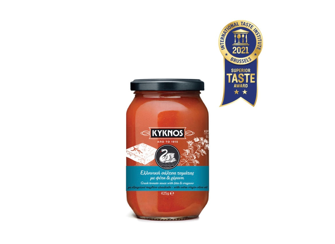 Kyknos Sauce Soße mit Feta und Oregano 425g