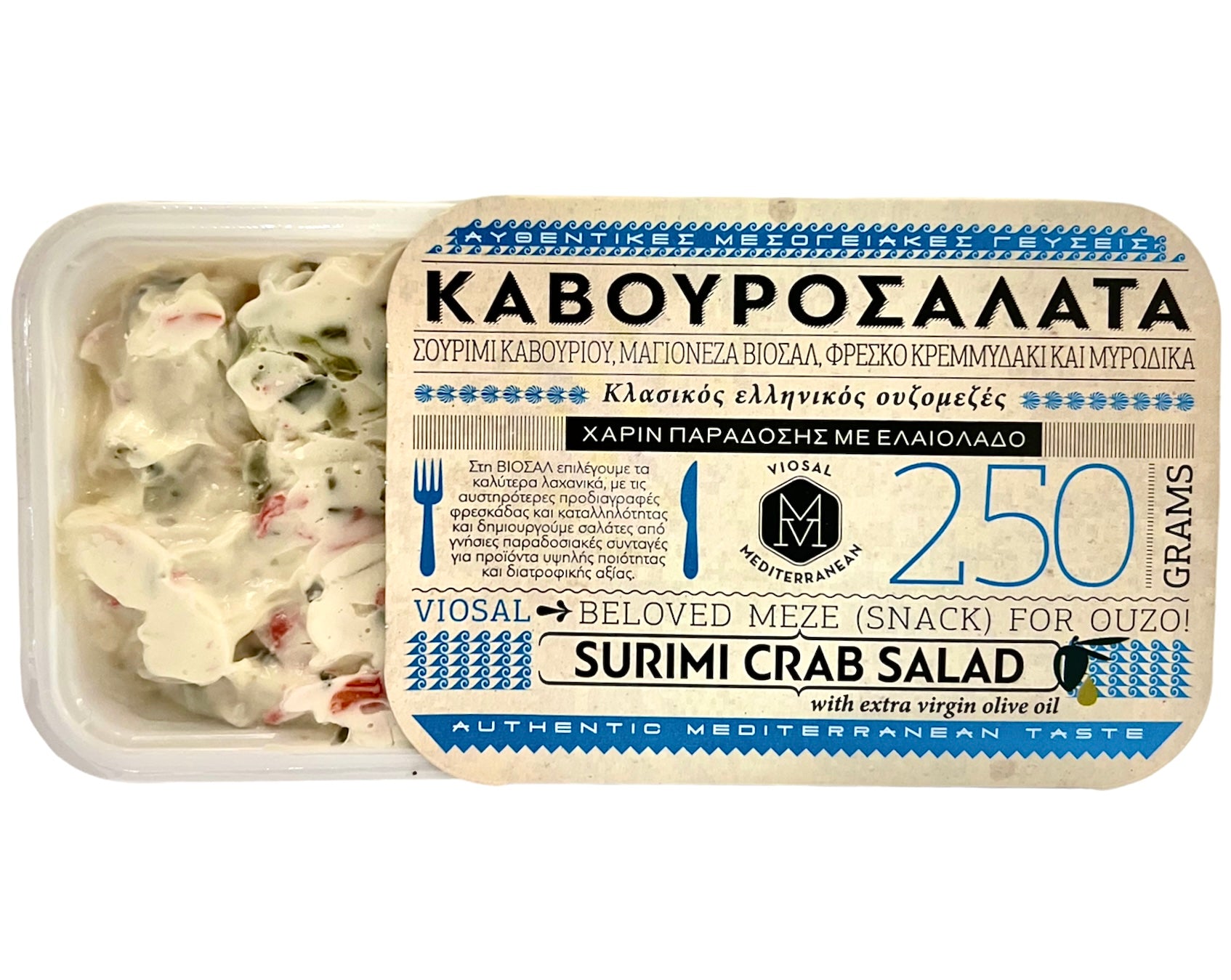 Viosal Krabbensalat mit Olivenöl Surimi Crab 250gr