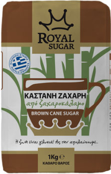 Royal Brauner Zucker Brown Cane Sugar Καστανή ζάχαρη Royal Sugar 1Kg